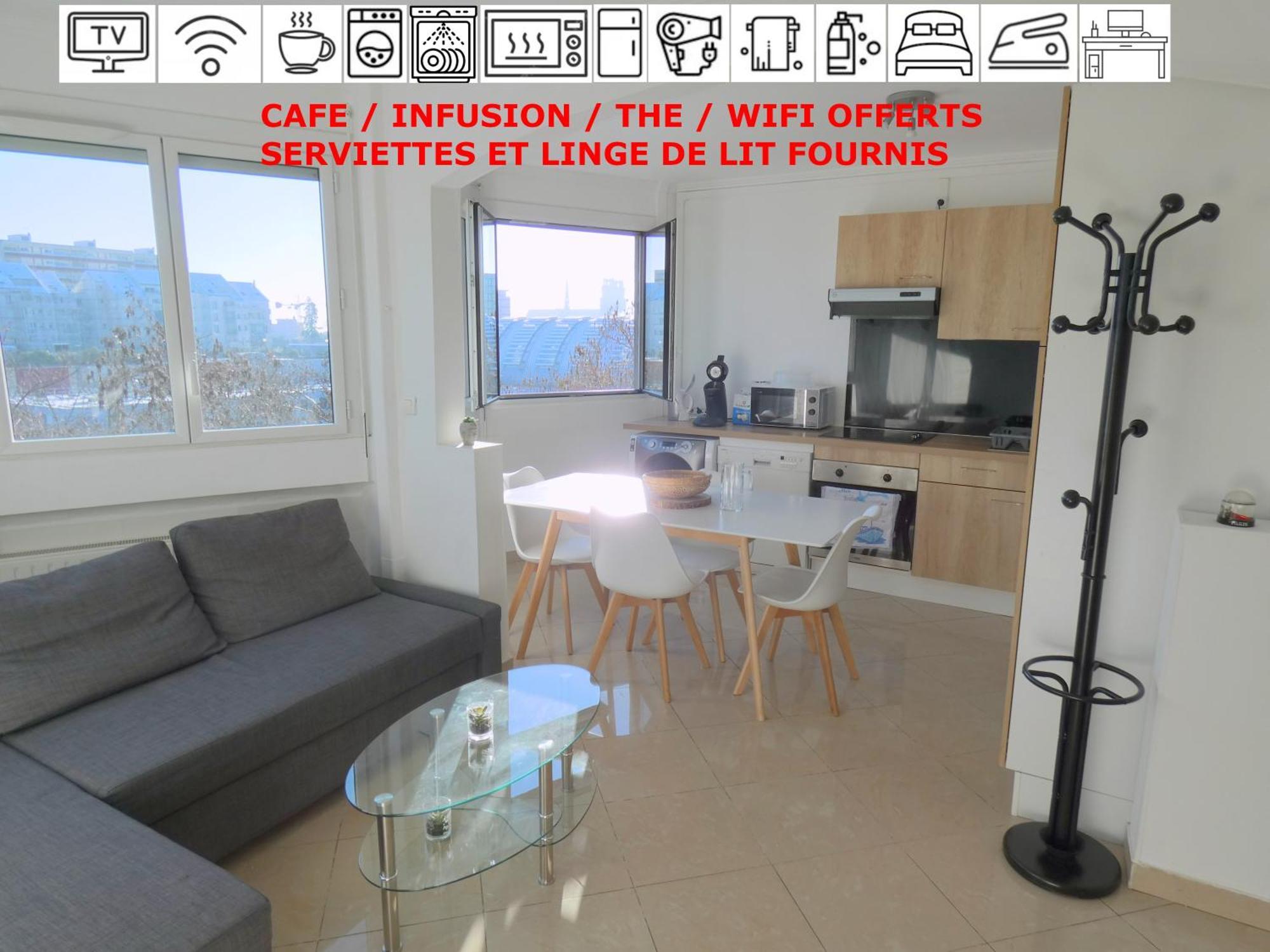 Appartamento 37M2 Lumineux Face Gare Sncf, Wifi Et Cafe Et The Offerts Orléans Esterno foto